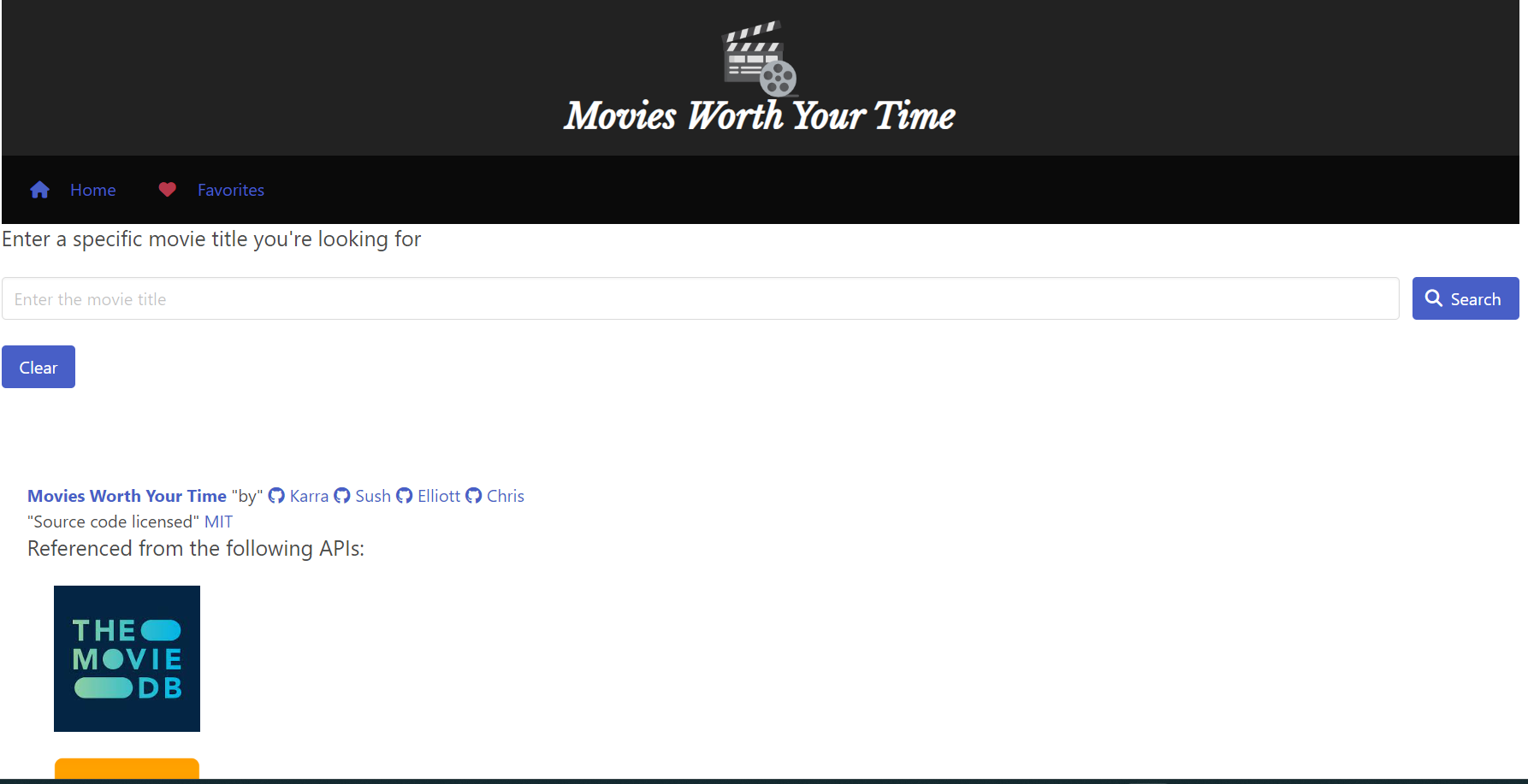 screenshot of Movies worth your time